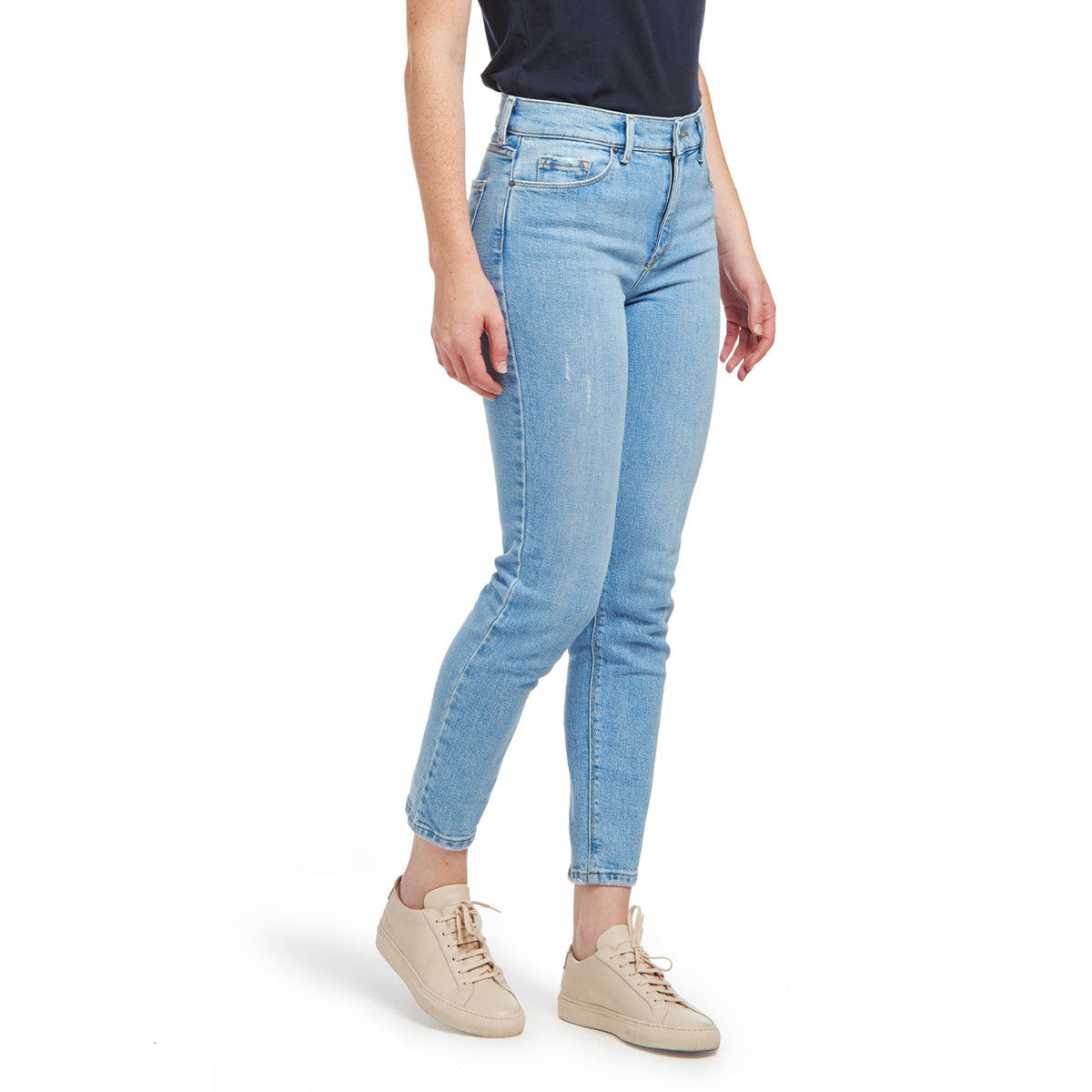 Jeans mom Hubert de tiro alto y corte slim