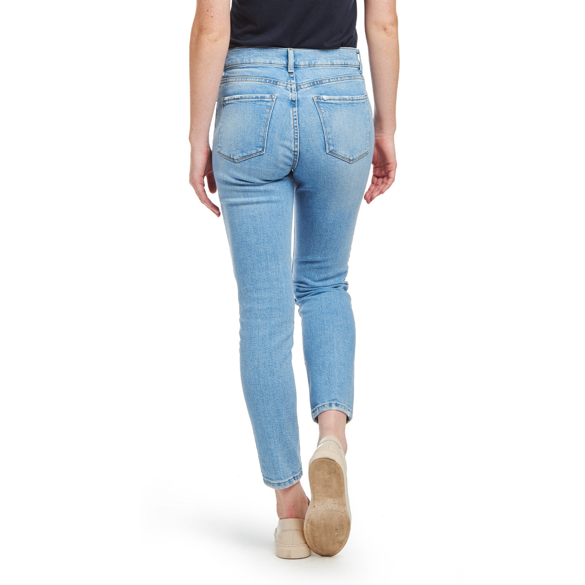 Jeans mom Hubert de tiro alto y corte slim