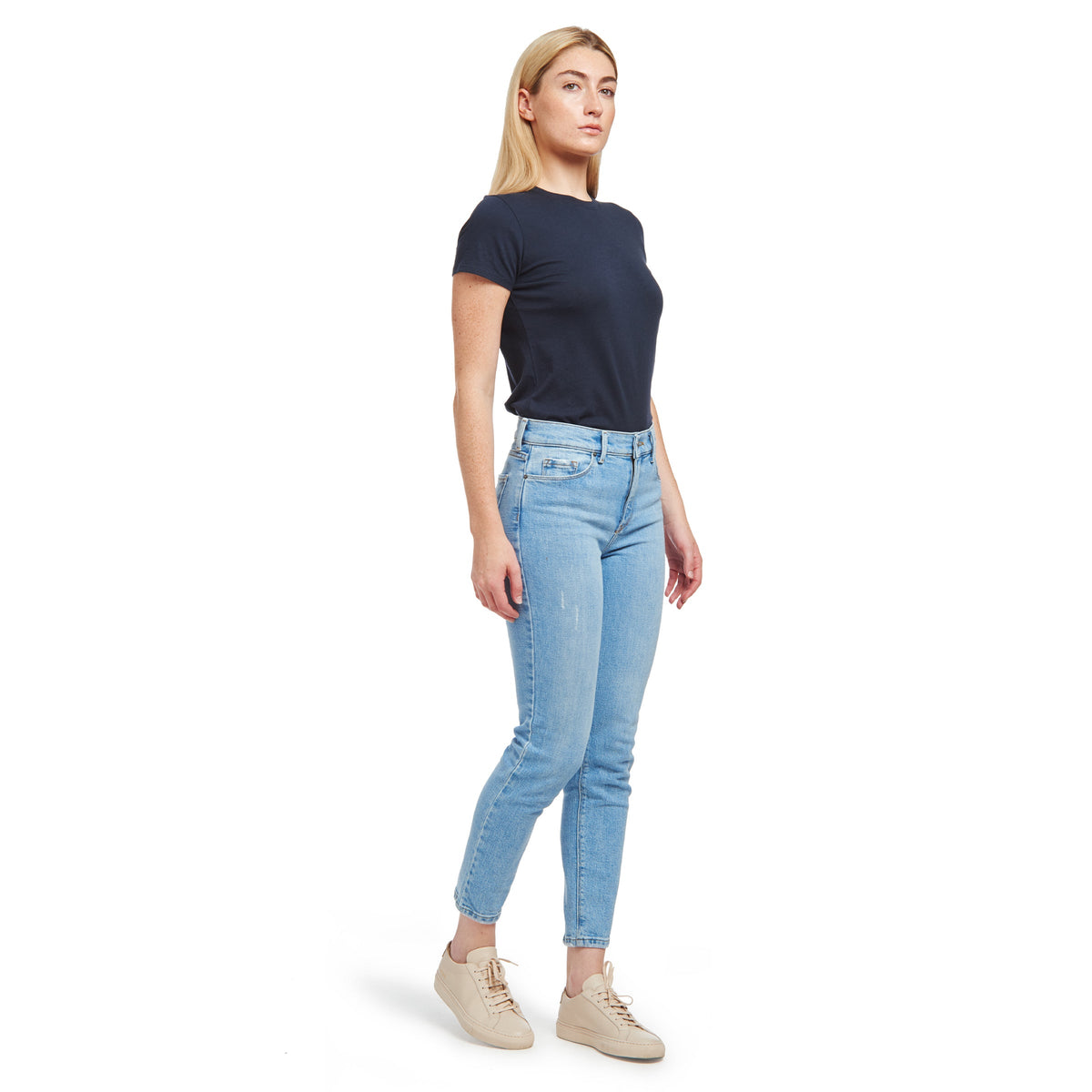 Jeans mom Hubert de tiro alto y corte slim