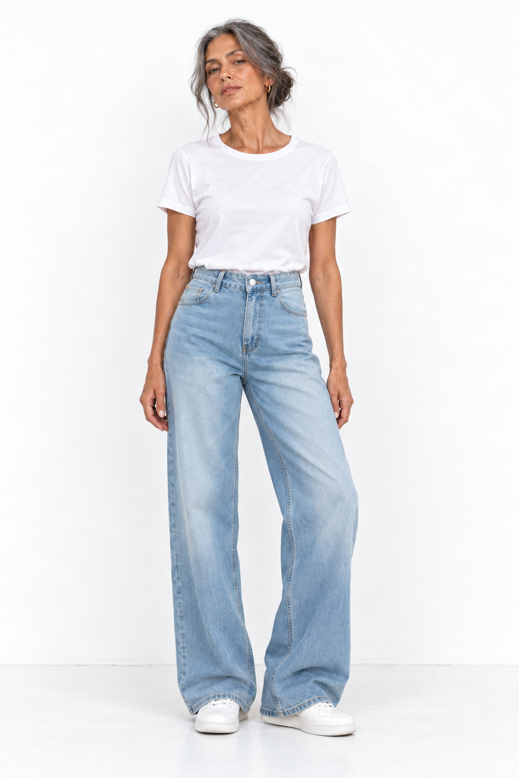 Jeans Marie Dominguez a vita alta e gamba ampia