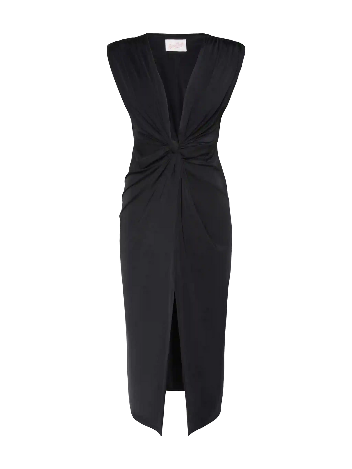 Vestido pareo envolvente Marina negro elegante