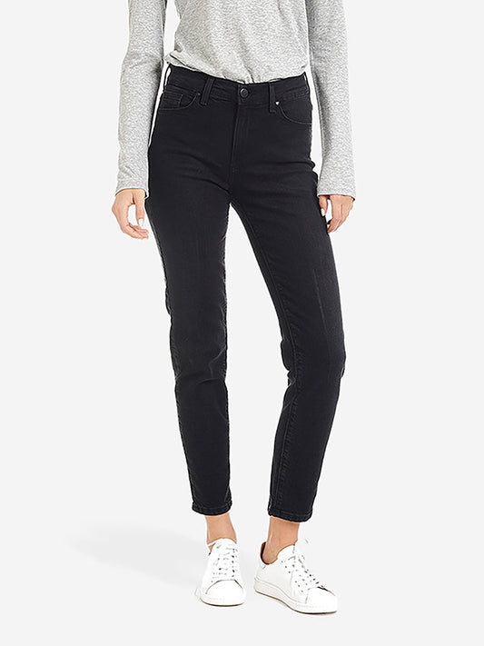 Jeans mom de tiro alto y corte slim Allen