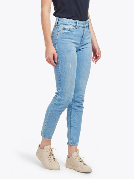 Jeans mom Hubert de tiro alto y corte slim