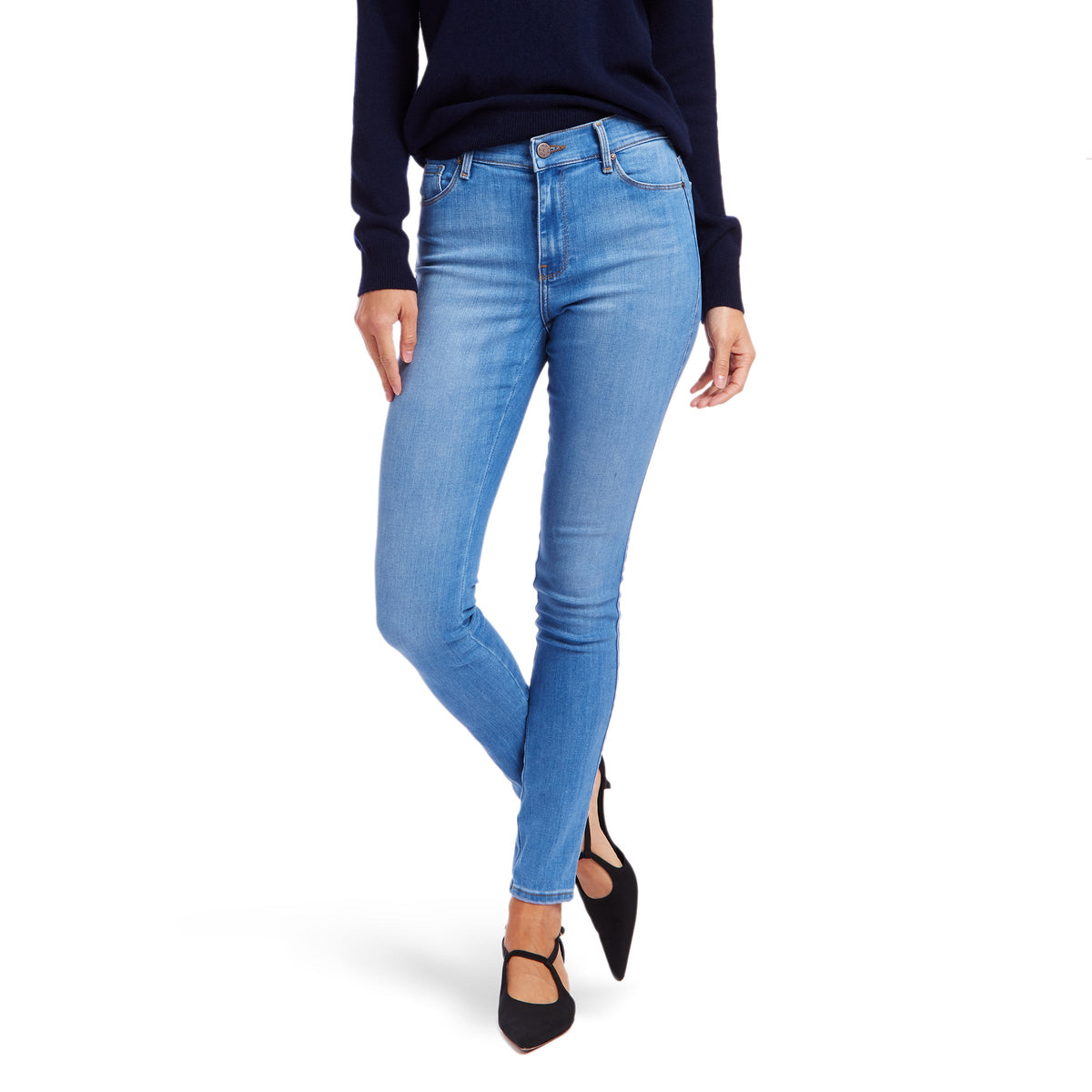 Jeans Jane ajustados de tiro alto