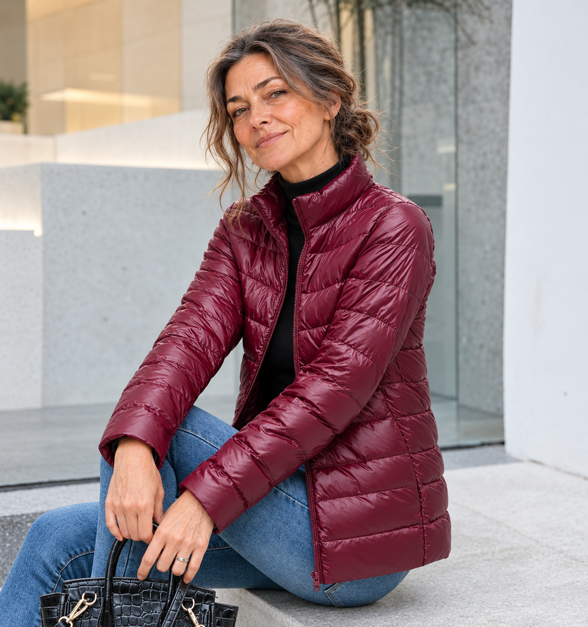 Marie Dominguez Piumino Ultraleggero Ripiegabile