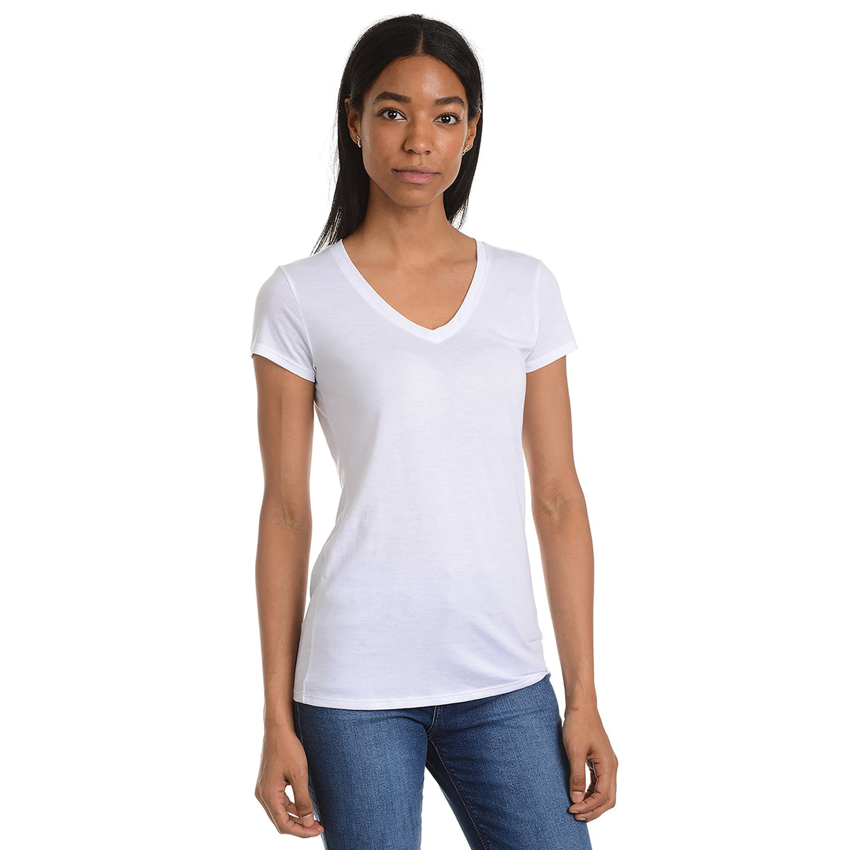 Camiseta Marcy entallada con cuello en V