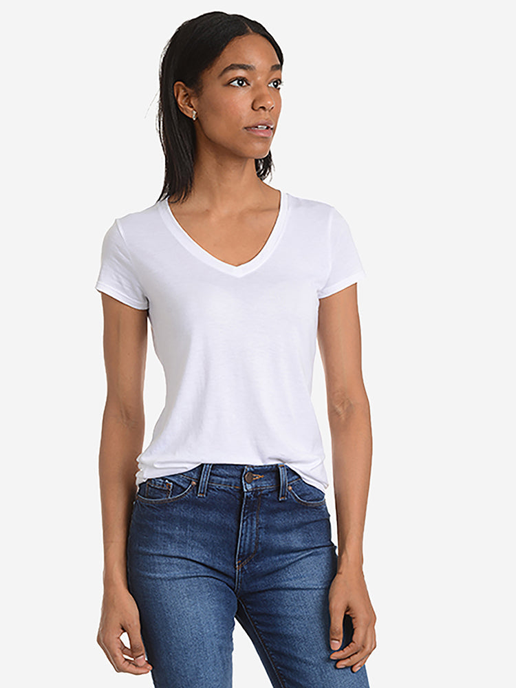 Camiseta Marcy entallada con cuello en V