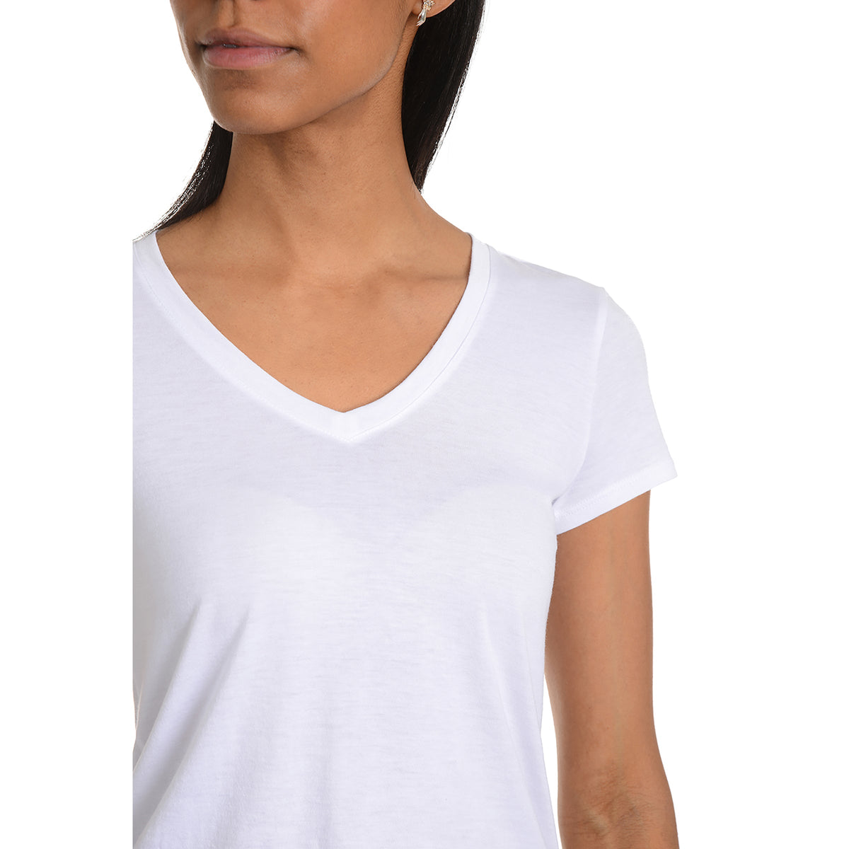 Camiseta Marcy entallada con cuello en V