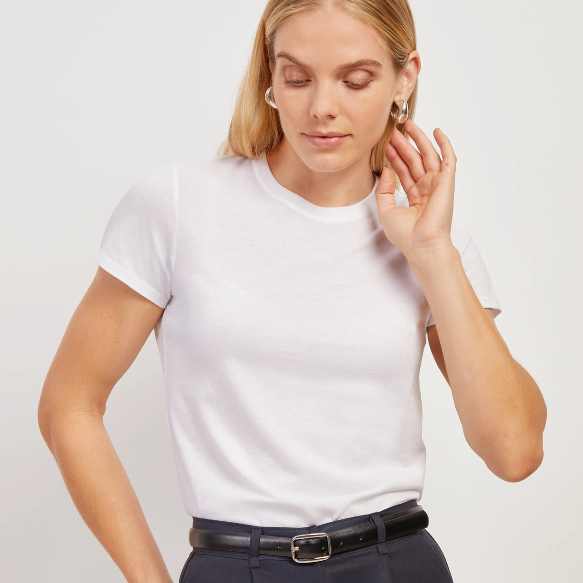 Camiseta Marcy ajustada de cuello redondo