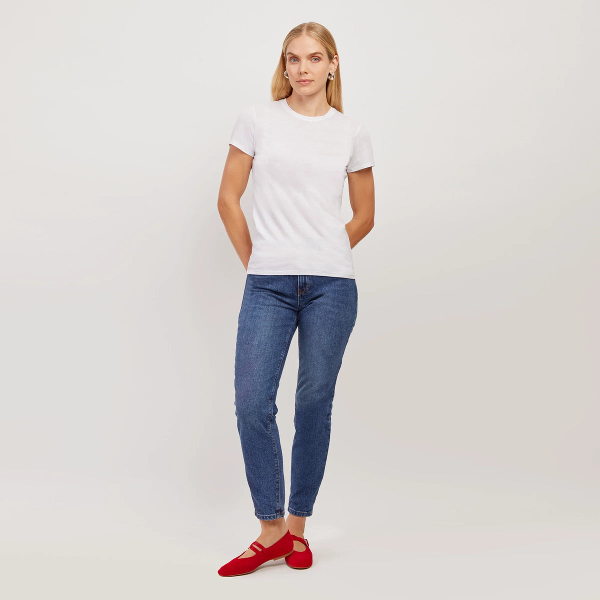 Camiseta Marcy ajustada de cuello redondo