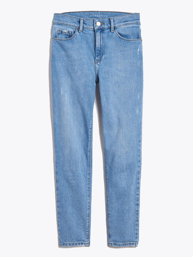 Jeans mom Hubert de tiro alto y corte slim