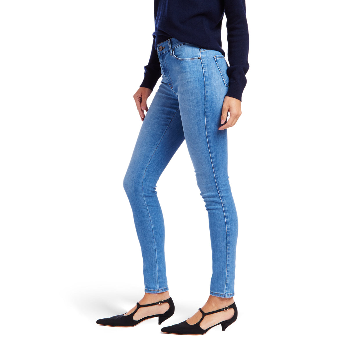 Jeans Jane ajustados de tiro alto