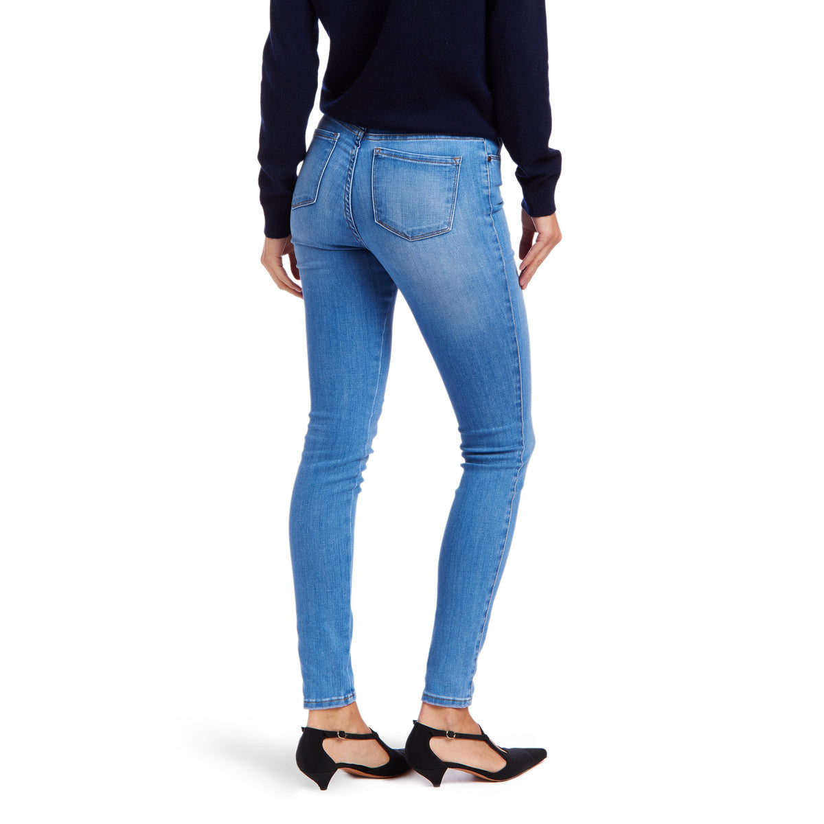 Jeans Jane ajustados de tiro alto