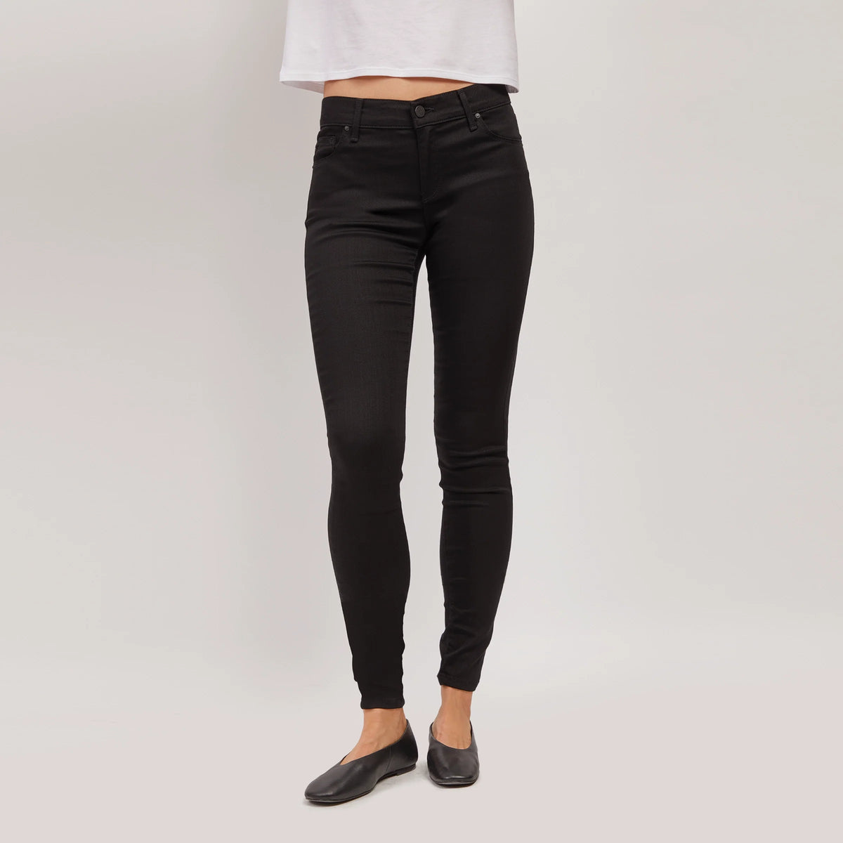 Jeans skinny de tiro alto