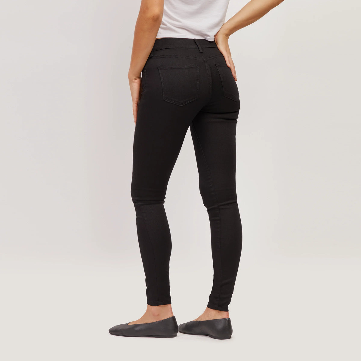Jeans skinny de tiro alto
