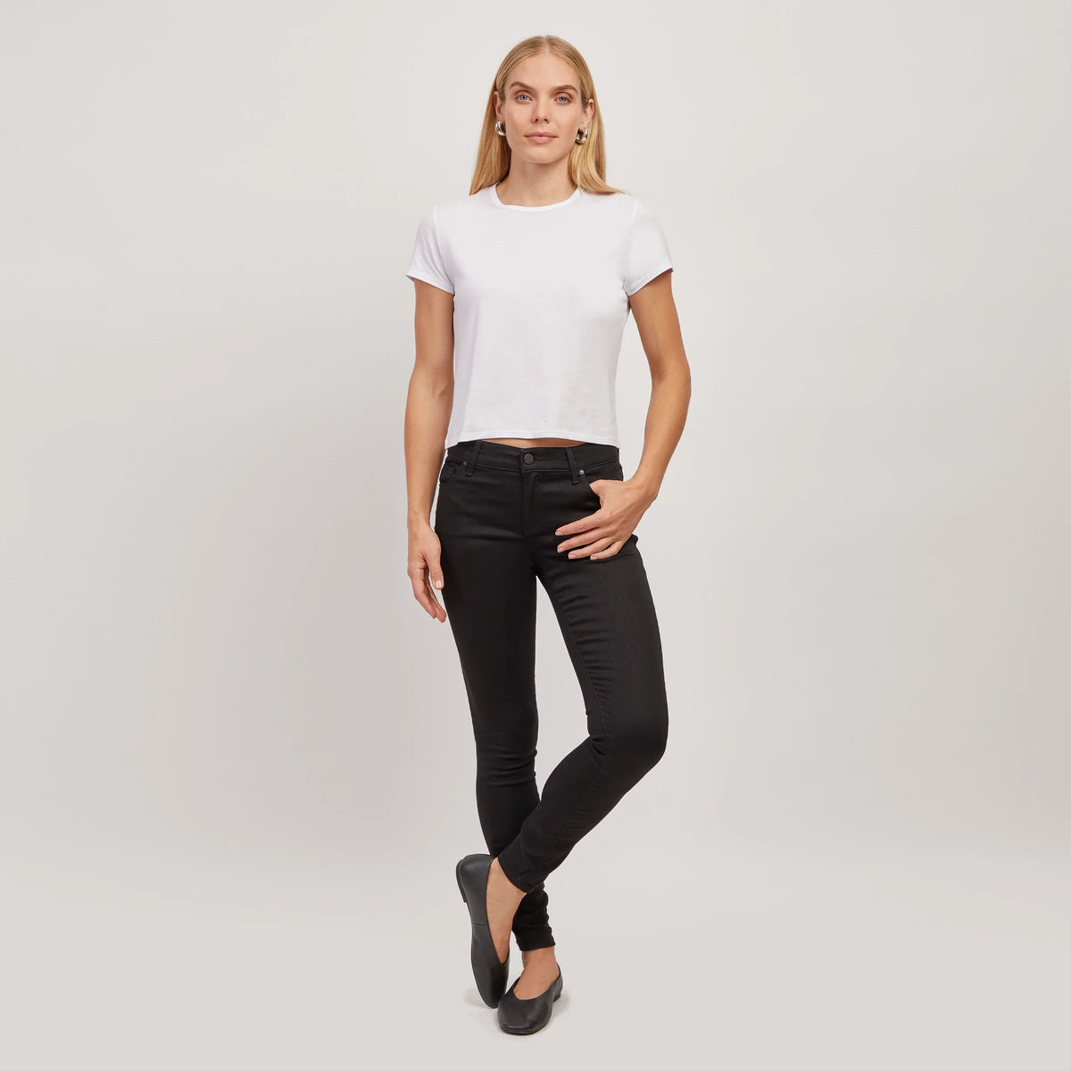 Jeans skinny de tiro alto