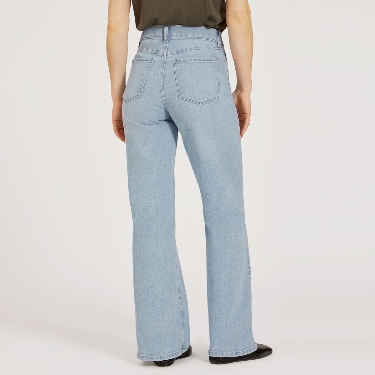 Jeans Hubert de tiro alto y pierna ancha