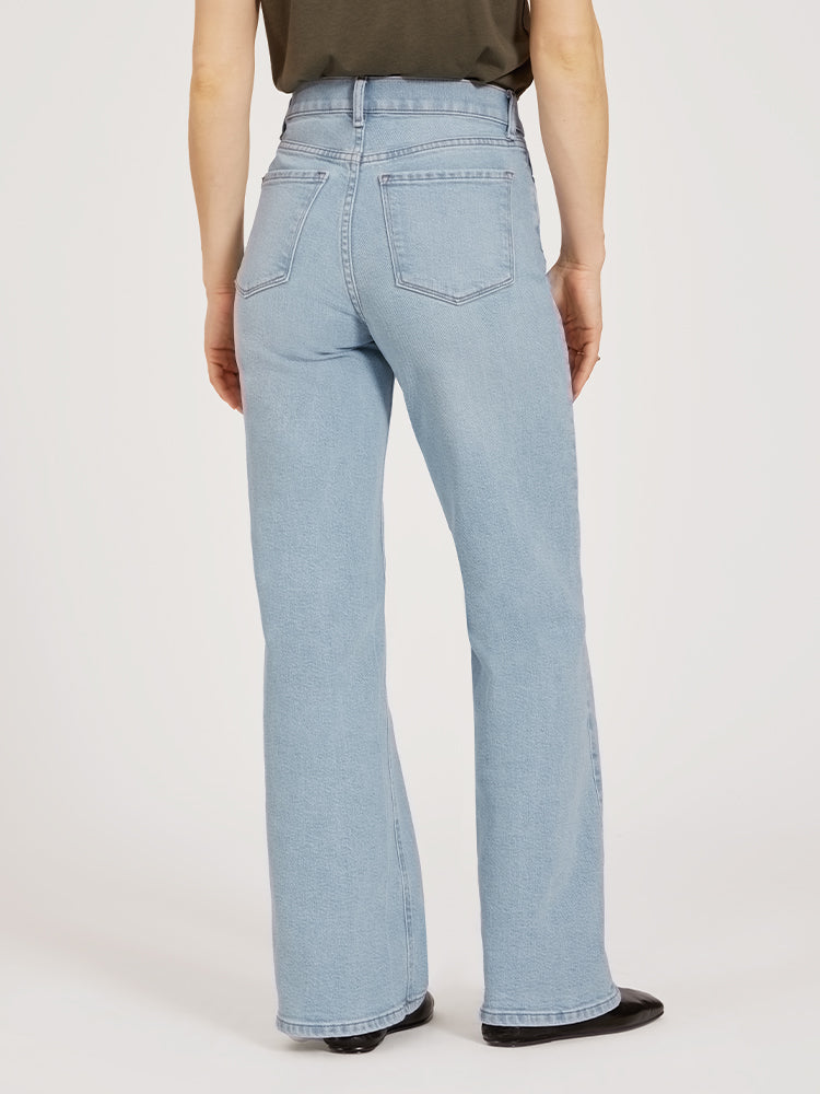 Jeans Hubert de tiro alto y pierna ancha