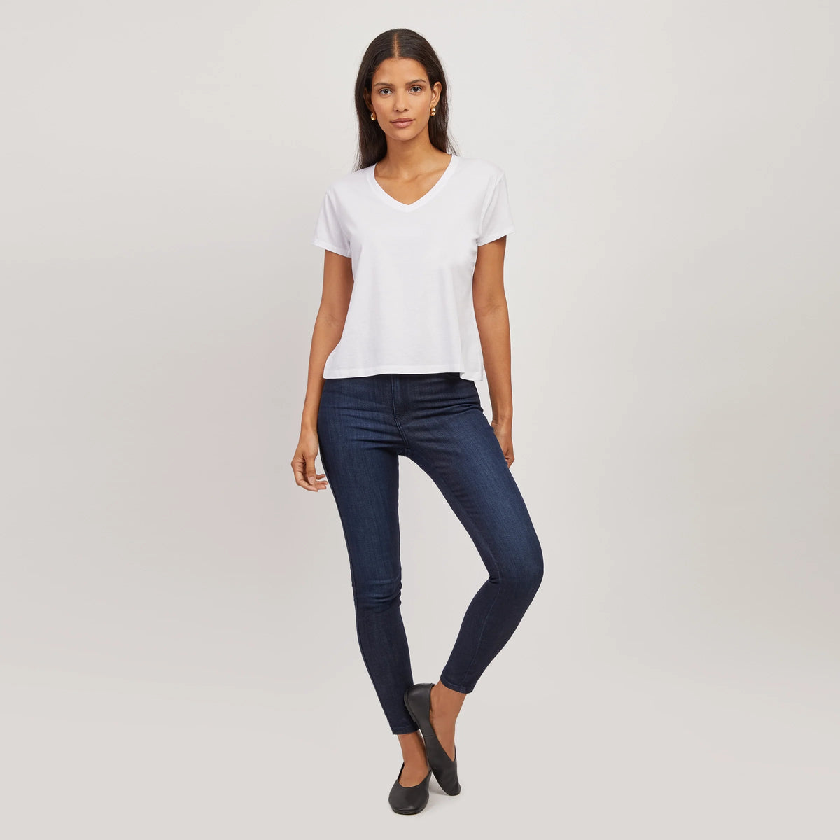 Jeans Jane skinny de tiro alto – ajuste elegante que realza la figura