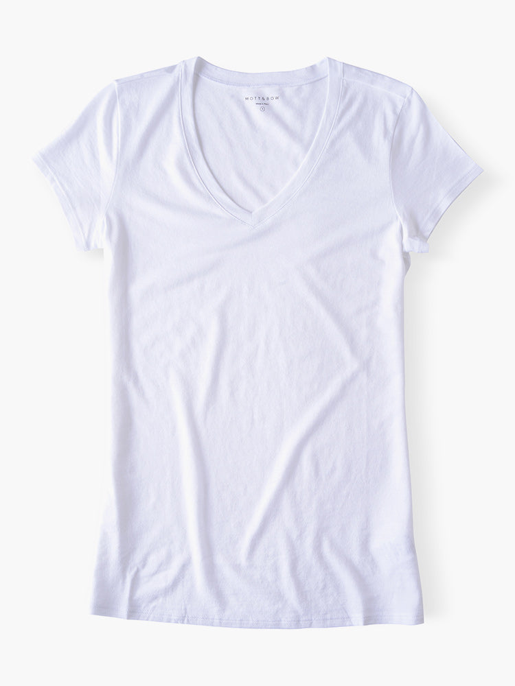 Camiseta Marcy entallada con cuello en V
