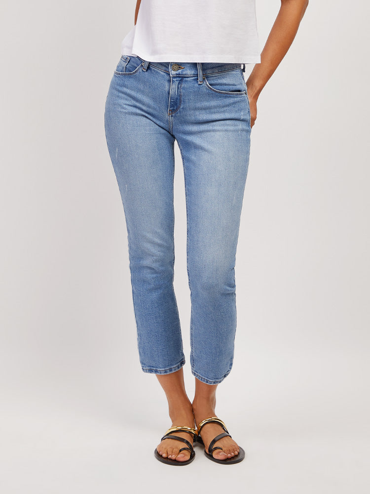 Jeans Hubert de tiro medio y corte slim recto