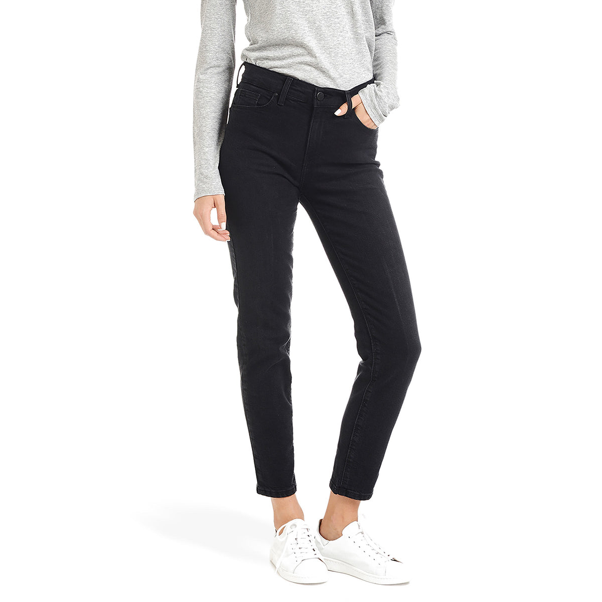 Jeans mom de tiro alto y corte slim Allen